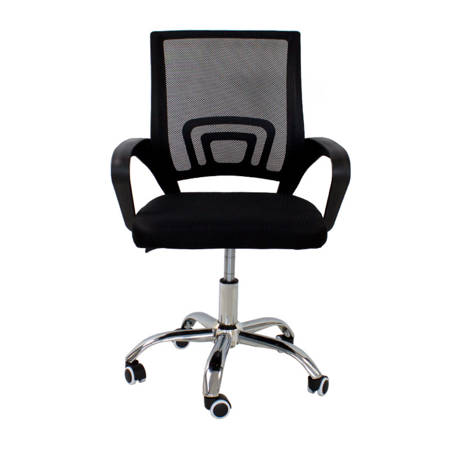 Krzesło biurowe, fotel obrotowy do biurka L520 czarny