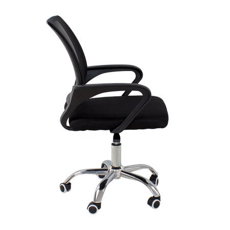 Krzesło biurowe, fotel obrotowy do biurka L520 czarny