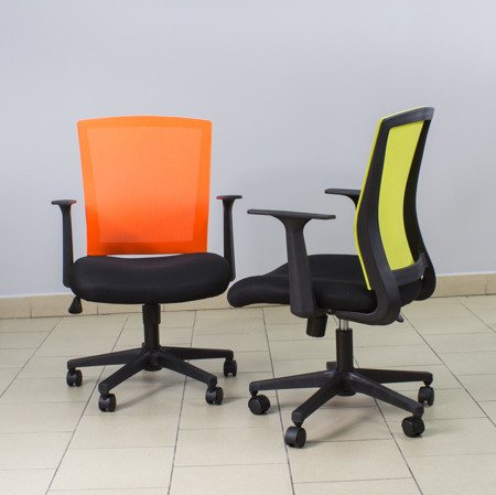 Krzesło biurowe tkanina membranowa, fotel biurowy dla dziecka z oparciem L505-16 zielone