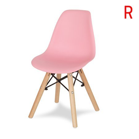 Krzesło dla dzieci dziecięce na drewnianych bukowych nogach krzesełko do biurka różowe KIDS 212 AB roz
