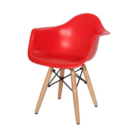 Krzesło dla dzieci krzesełko dziecięce na drewnianych bukowych nogach czerwone 211 TA