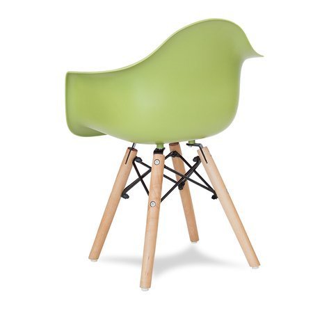 Krzesło dla dzieci krzesełko dziecięce na drewnianych bukowych nogach zielone 211 TA