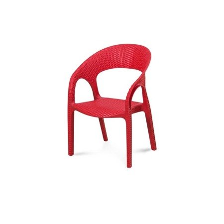Krzesło krzesełko dziecięce ratanowe dla dziecka H233 czerwone