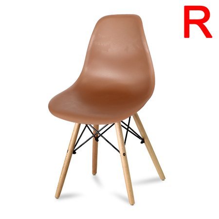 Krzesło nowoczesne na drewnianych bukowych nogach stylowe do salonu brązowe 212 AB roz