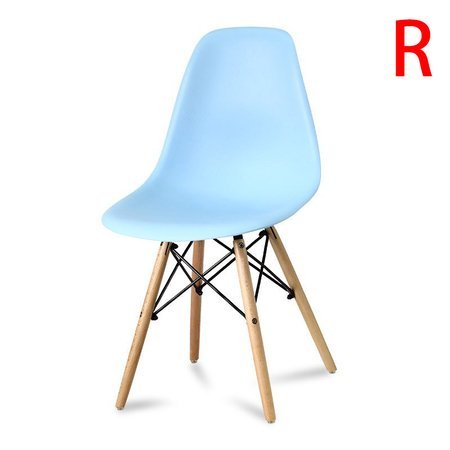 Krzesło nowoczesne na drewnianych bukowych nogach stylowe do salonu niebieskie 212 WF roz