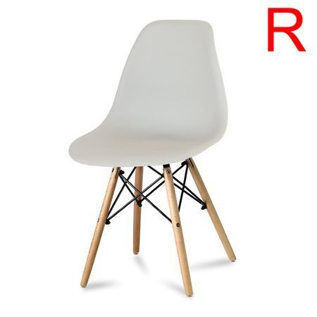 Krzesło nowoczesne na drewnianych bukowych nogach stylowe do salonu szare 212 AB roz