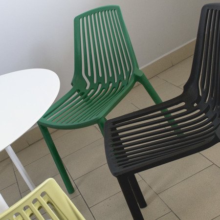 Krzesło nowoczesne stylowe do ogrodu na taras balkon białe 088