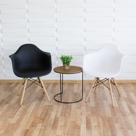 Krzesło nowoczesne stylowe na drewnianych bukowych nogach do salonu restauracji białe 211 WF