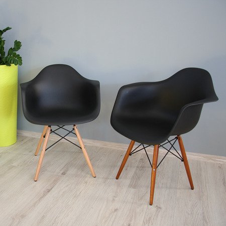 Krzesło nowoczesne stylowe na drewnianych bukowych nogach do salonu restauracji pomarańczowe 211 TZ 