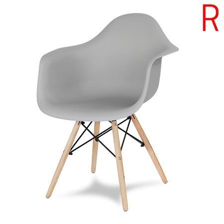 Krzesło nowoczesne stylowe na drewnianych bukowych nogach do salonu restauracji szare 211 WF roz