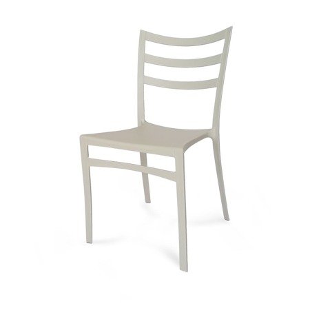 Krzesło nowoczesne stylowe ogrodowe do salonu biura poczekalni ogrodu jasny szary 310