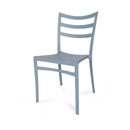 Krzesło nowoczesne stylowe ogrodowe do salonu biura poczekalni ogrodu niebiesko-szare 310