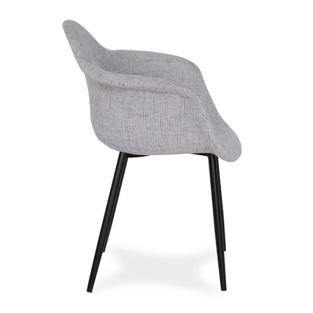 Krzesło patchwork na metalowych czarnych nogach do salonu MILANO YC-22-AB YE