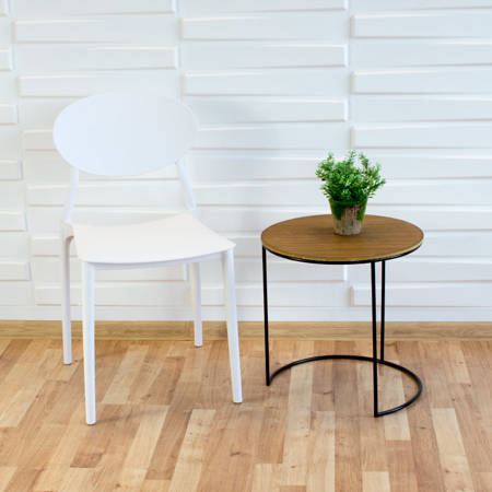 Krzesło polipropylenowe FLEX do salonu na balkon białe 249W