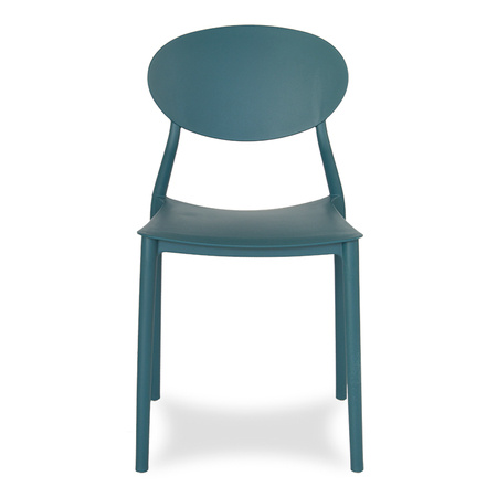 Krzesło polipropylenowe FLEX do salonu na balkon turkusowe 249T