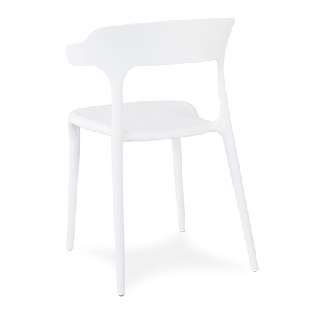 Krzesło polipropylenowe do ogrodu i salonu białe 238W