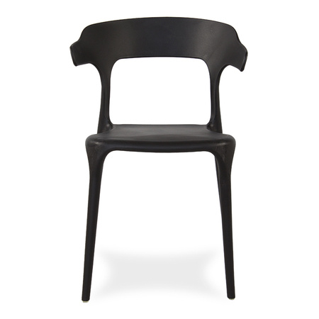 Krzesło polipropylenowe do ogrodu i salonu czarne 238B