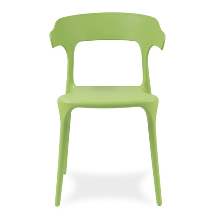 Krzesło polipropylenowe do ogrodu i salonu zielone 238GR