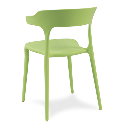 Krzesło polipropylenowe do ogrodu i salonu zielone 238GR
