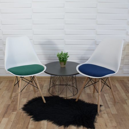 Krzesło z welurową czarną poduszką na drewnianych bukowych nogach nowoczesne szare 053G-B
