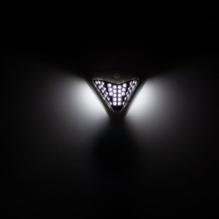 Lampa solarna LED kinkiet ścienny z czujnikiem ruchu i zmierzchu wodoodporna czarna  UC19101405