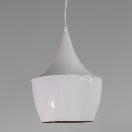 Lampa wisząca sufitowa zwis aluminiowa żyrandol retro biała LD020W