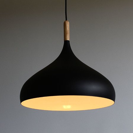 Lampa wisząca sufitowa zwis aluminiowa żyrandol retro czarna LD014B