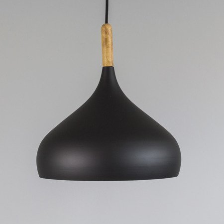 Lampa wisząca sufitowa zwis aluminiowa żyrandol retro czarna LD015B