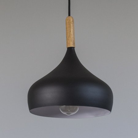 Lampa wisząca sufitowa zwis aluminiowa żyrandol retro czarna LD016B