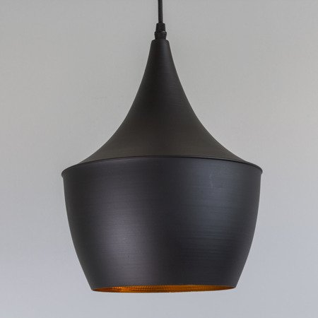 Lampa wisząca sufitowa zwis aluminiowa żyrandol retro czarna LD020B