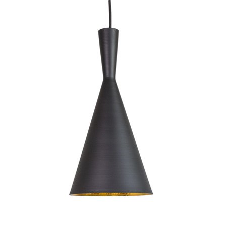 Lampa wisząca sufitowa zwis aluminiowa żyrandol retro czarny LD021