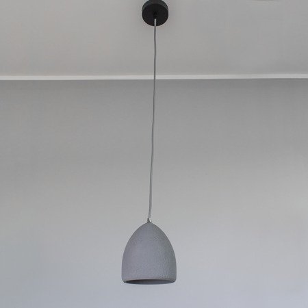 Lampa wisząca sufitowa zwis betonowa żyrandol retro szara SN016
