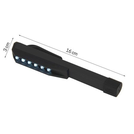 Latarka LED kieszonkowa turystyczna kempingowa czarna - FC0010D