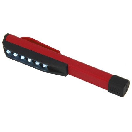 Latarka LED kieszonkowa turystyczna kempingowa czerwona - FC0010C