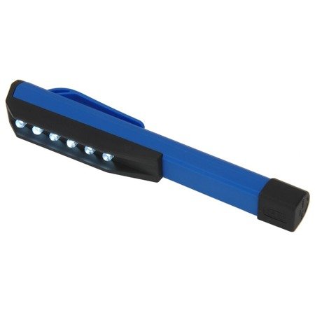 Latarka LED kieszonkowa turystyczna kempingowa niebieska - FC0010B