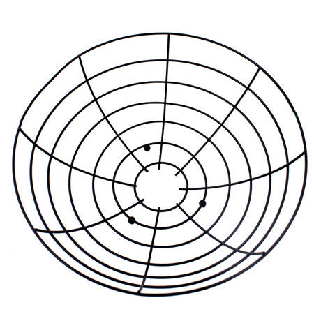 Metalowy koszyk na owoce H23629 czarny