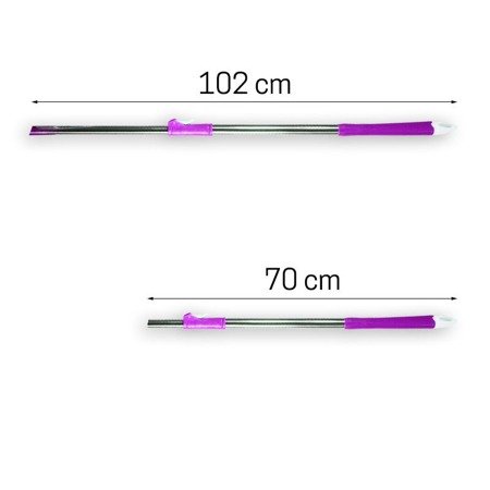 Mop obrotowy z mikrofibry rotacyjny odwirowujący kpl. fioletowy DFS002-2