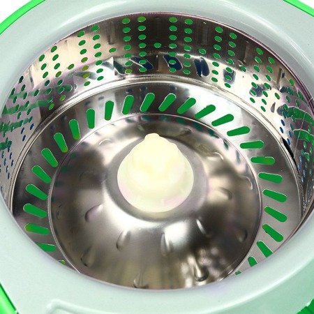 Mop obrotowy z mikrofibry rotacyjny odwirowujący kpl. zielony DFS002-1