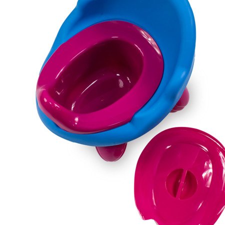Nocnik tradycyjny plastikowy dla dziecka toaleta kibelek wc różowy UC82302-1