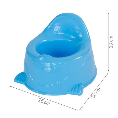 Nocnik tradycyjny plastikowy toaletka dla dzieci kibelek krzesełko niebieski UC07001