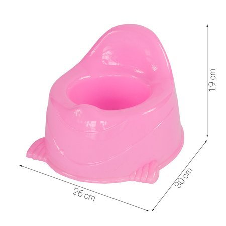 Nocnik tradycyjny plastikowy toaletka dla dzieci kibelek krzesełko różowy UC07001-1