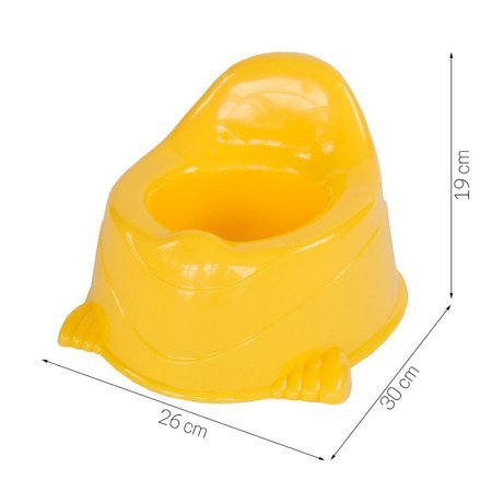 Nocnik tradycyjny plastikowy toaletka dla dzieci kibelek krzesełko żółty UC07001-2