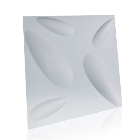 Panel ścienny dekoracjny na ścianę 3D z włókniny ozdobny biały PA-BILY