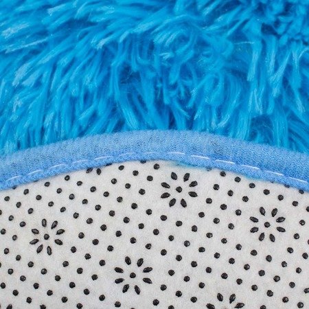 Pluszowa nakładka na krzesło futrzak poduszka włochata niebieska UC62902