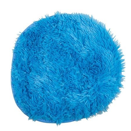 Pluszowa nakładka na krzesło futrzak poduszka włochata niebieska UC62902