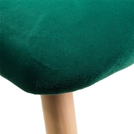 Podnóżek do fotela uszak skandynawski na bukowych drewnianych nogach zielony P800GR 