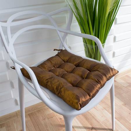 Poduszka na krzesło ogrodowe fotel miękka brązowa UC20110B