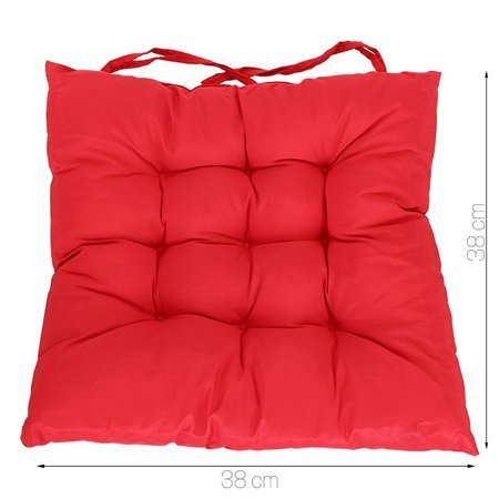 Poduszka na krzesło ogrodowe fotel miękka czerwona UC20225R