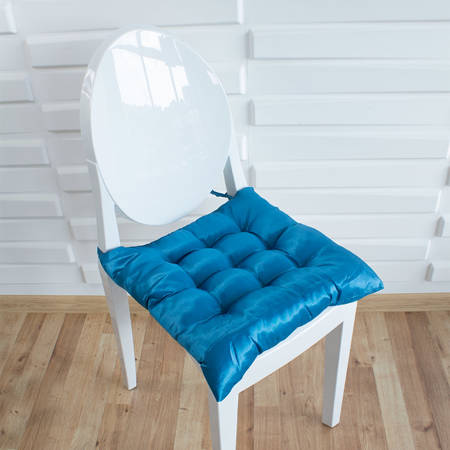 Poduszka na krzesło ogrodowe fotel miękka niebieska UC20110LB