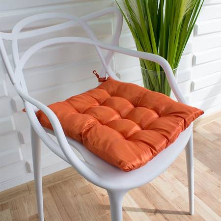 Poduszka na krzesło ogrodowe fotel miękka pomarańczowa UC20110OR